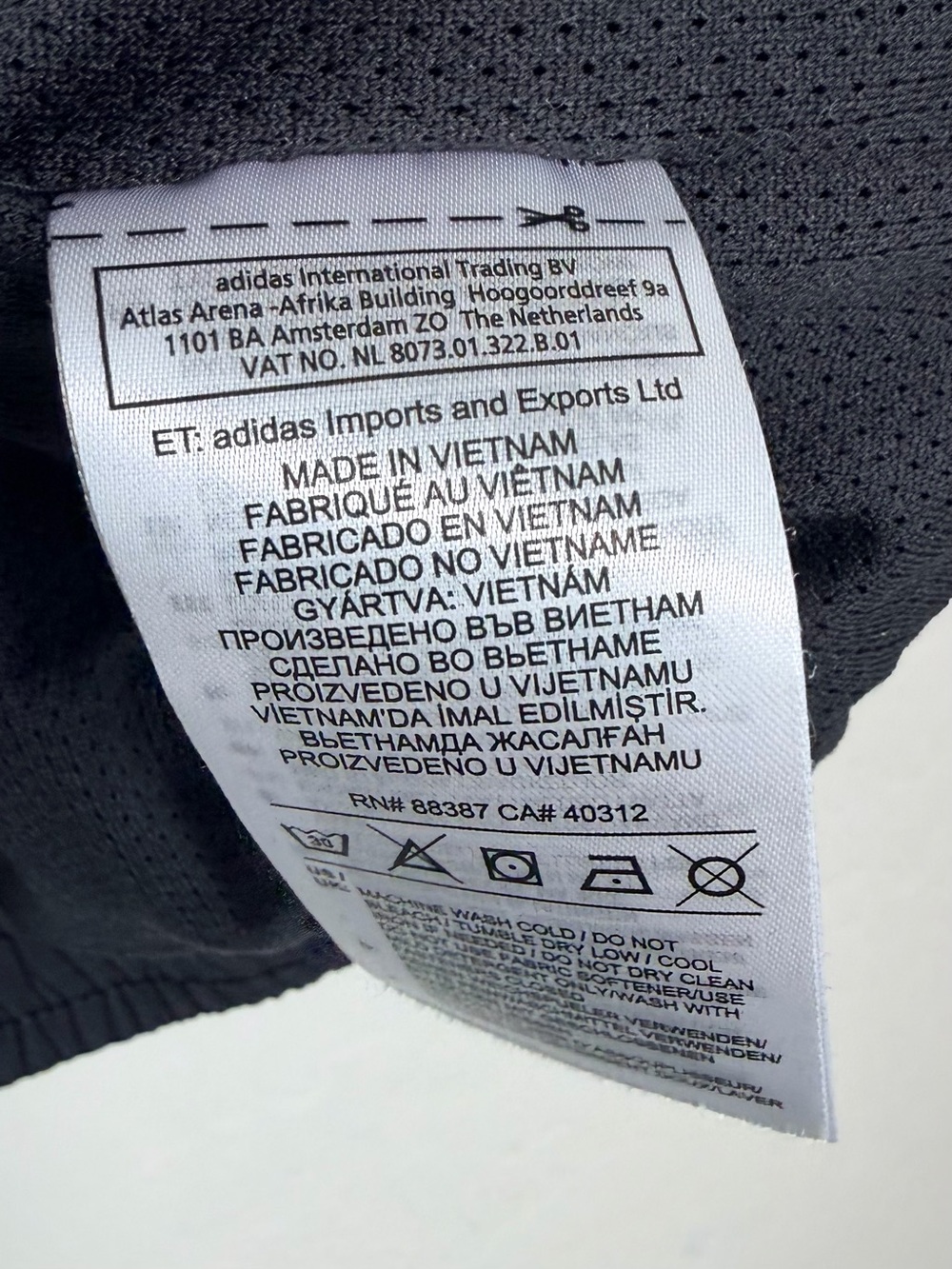 Adidas Originals trefoil windbreaker Jacket White 3 Stripe XL Black Classic MOD - Picture 6 of 12